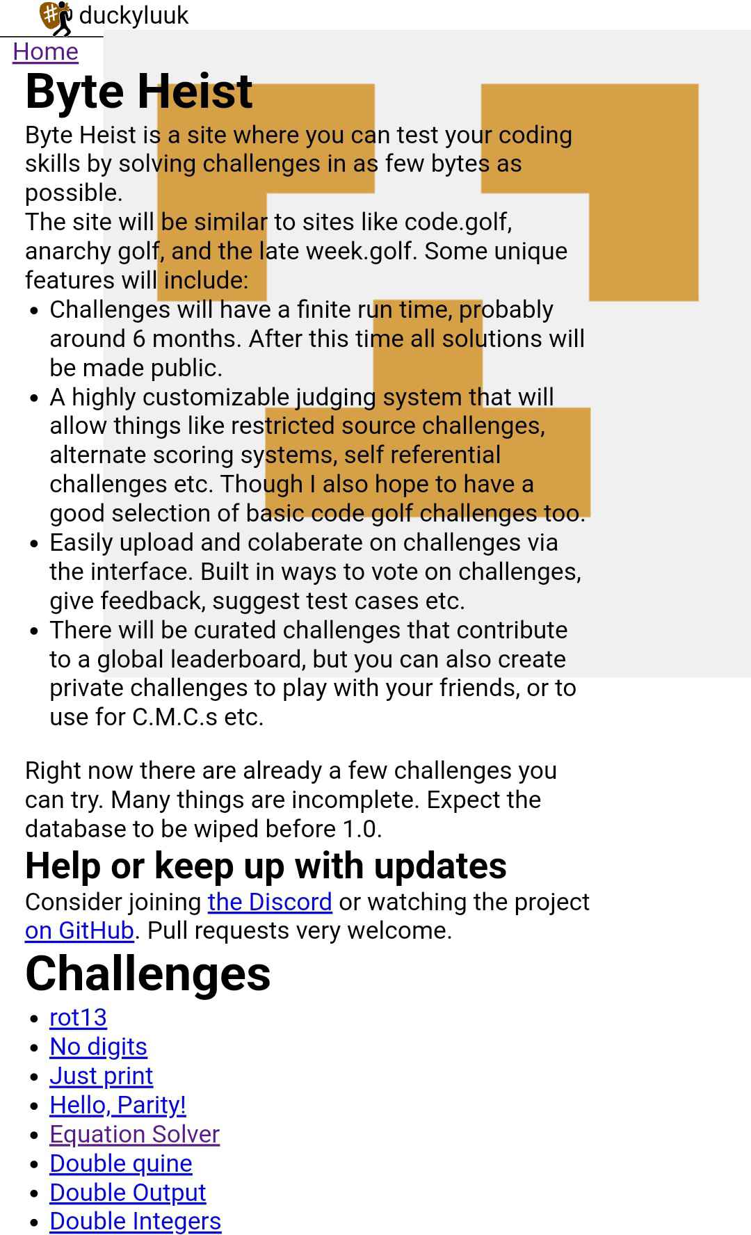 Home Page on November 2025